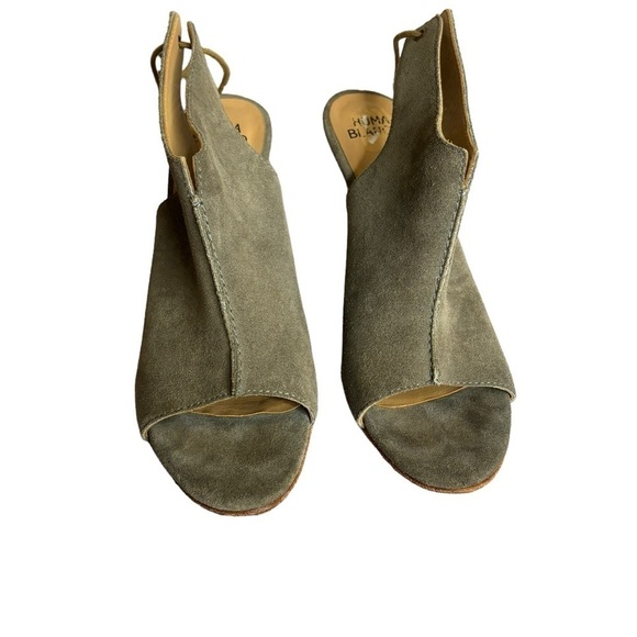 Huma Blanco Grey Suede Tye Back Tassel Heels Size 39 - Picture 2 of 6